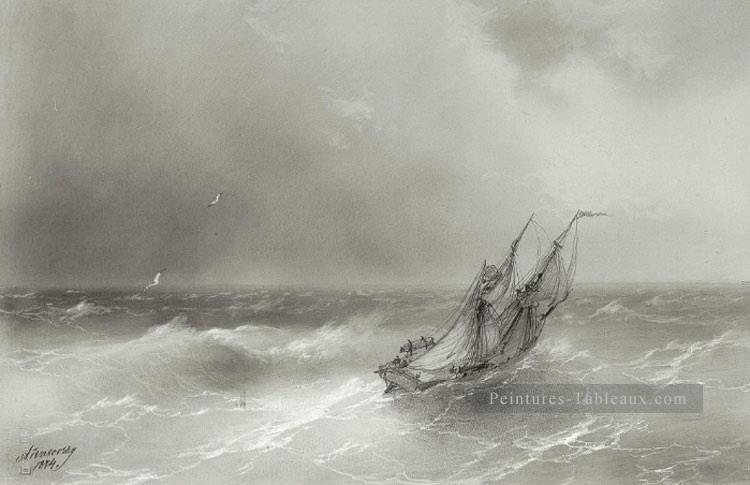 Ivan Aivazovsky haute mer Paysage marin Peintures à l'huile